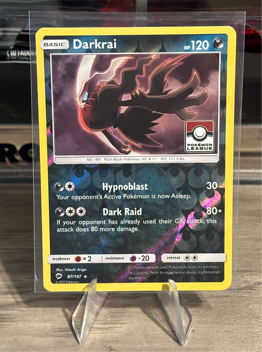 Darkrai Reverse Holo 2017 Pokemon League Stamped (87/147)